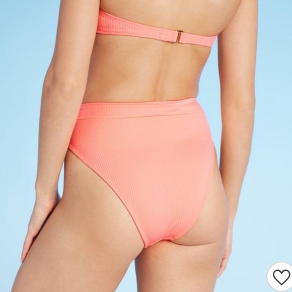 Sustainably Made Ribbed High Leg High Waist Bottom - Picture 2 of 9